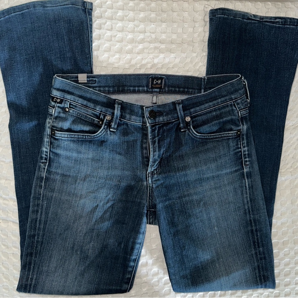 Citizens Of Humanity Blue Flare & Wide Leg Jeans